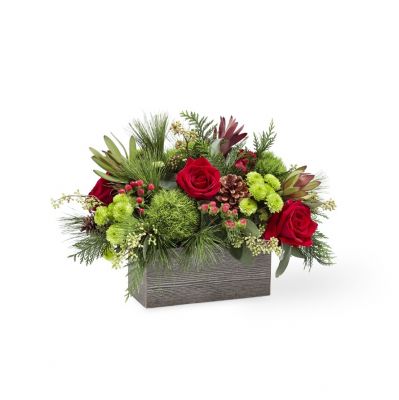 Christmas Cabin Bouquet by Rich Mar Florist