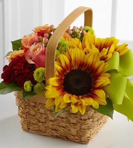 Bright Day Basket by Rich Mar Florist