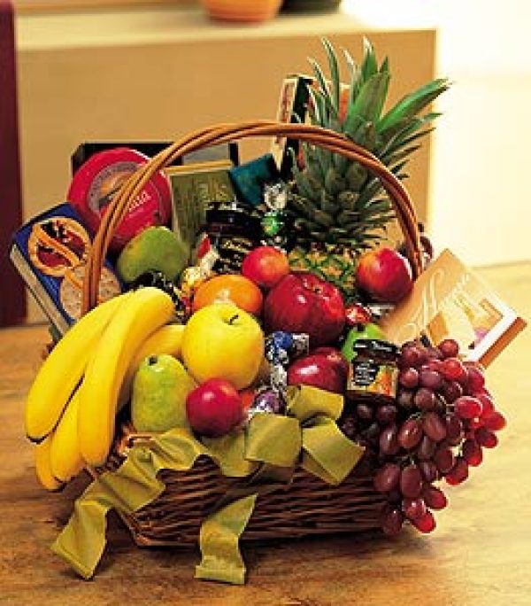 Gourmet Fruit Basket by Rich Mar Florist