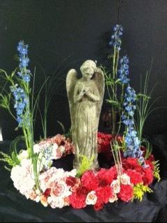Deluxe Guardian Angel Wreath by Rich Mar Florist