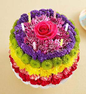 Rainbow Birthday Wishes by Rich Mar Florist