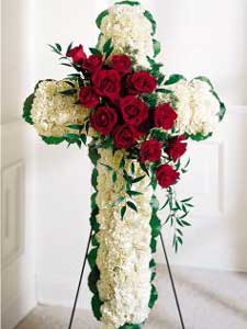 The Floral Cross by Rich Mar Florist