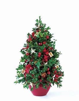 Hand Decorated Christmas Tree by Rich Mar Florist