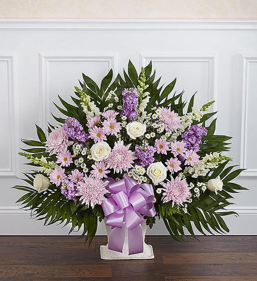 Lavender and White Mache' by Rich Mar Florist
