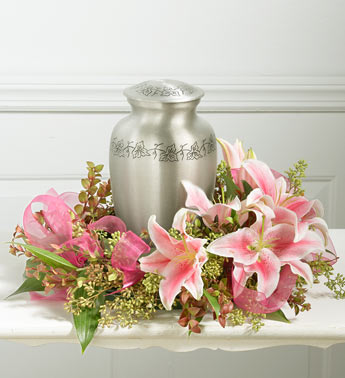 Lily Urn Wreath by Rich Mar Florist